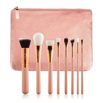 Inexpensive Brush Set Rose Gold for Stage & Dance Makeup