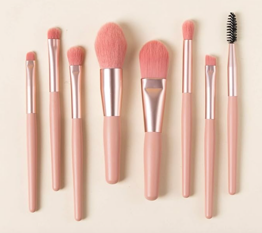 Mini 8-Piece Makeup Brush Kit & Case